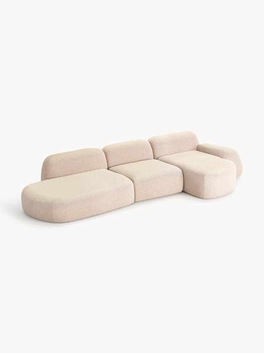 Wolke Modular Bouclé Corner Sofa (4-seater)