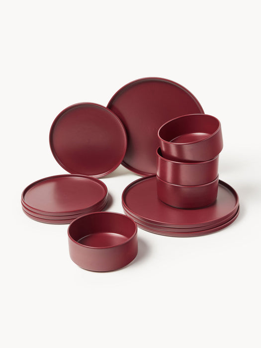 Lowri Handmade Tableware Set, 4 People, Set of 12