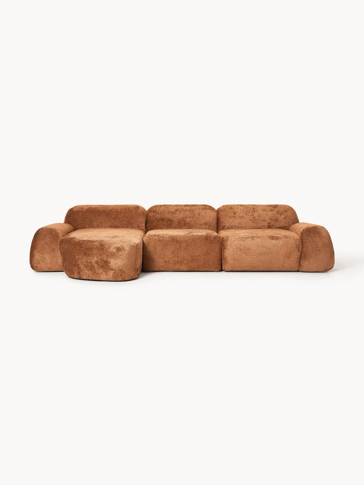 Wolke Modular Teddy Bouclé Corner Sofa (4-seater)