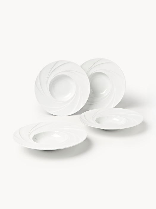Adonis Porcelain Soup Plates, Set of 4