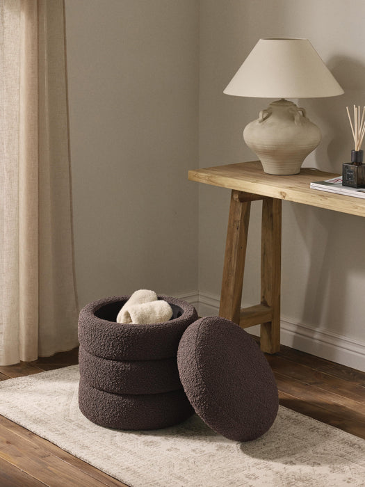 Boucl Pouffe Alto with Storage Space