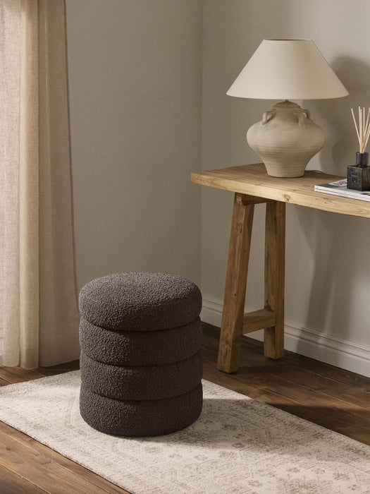 Alto BouclÃ© Pouffe with Storage Space