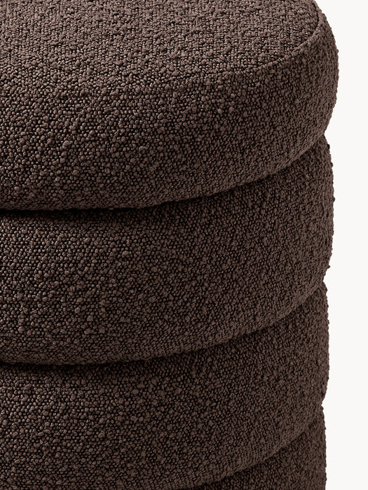 Alto BouclÃ© Pouffe with Storage Space
