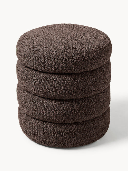 Alto BouclÃ© Pouffe with Storage Space