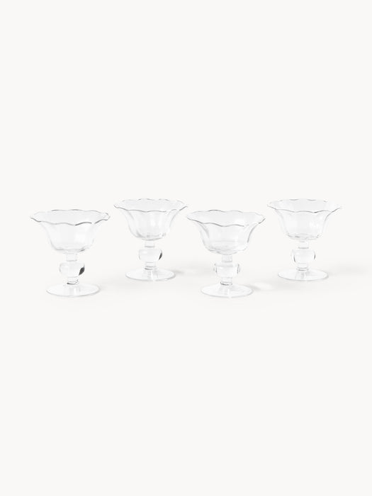 Mouth-Blown Dessert Bowls Tulya Set of 4
