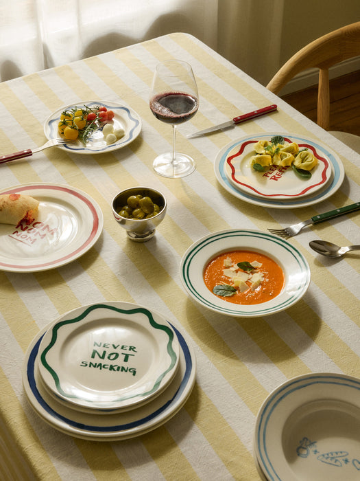 Tutti Porcelain Tableware Set with Decorative Motif, 4 people, Set of 12