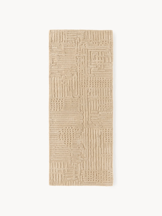 High-Low Wool Runner Merima Hand-Tufted