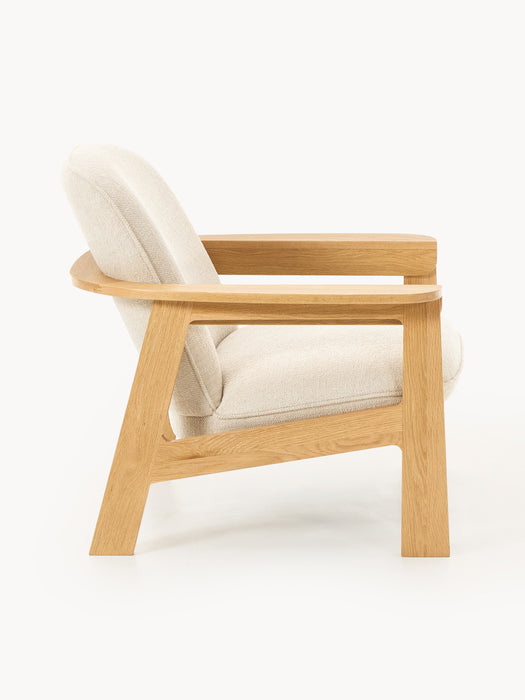 Oak Wood Lounge Armchair Steve
