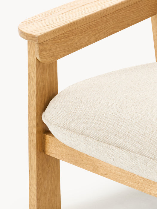 Oak Wood Lounge Armchair Steve