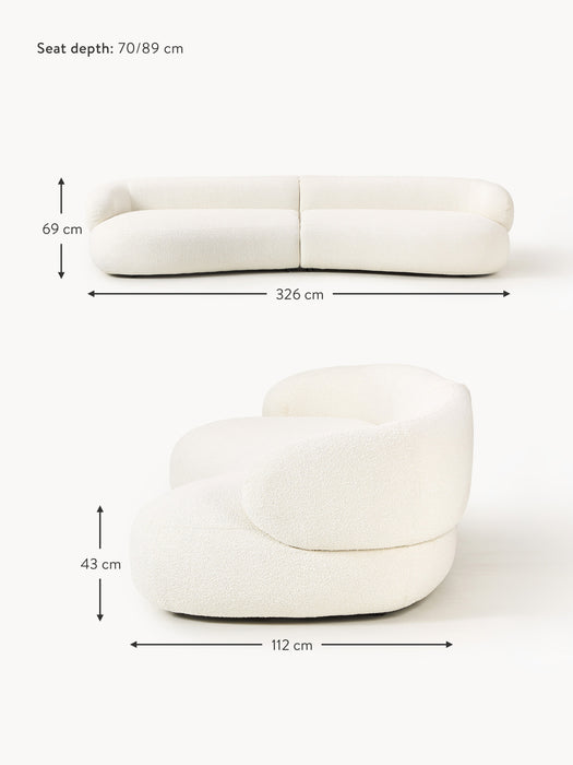 Boucl Sofa Alba 4-seater