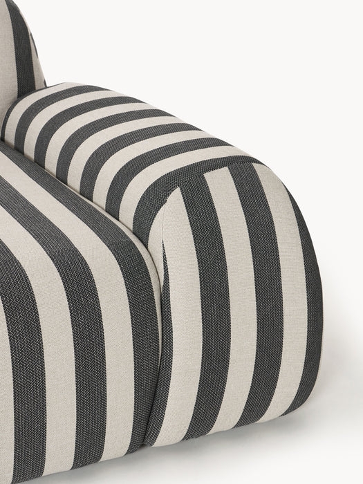 Modular Striped Corner Sofa Wolke 4-seater