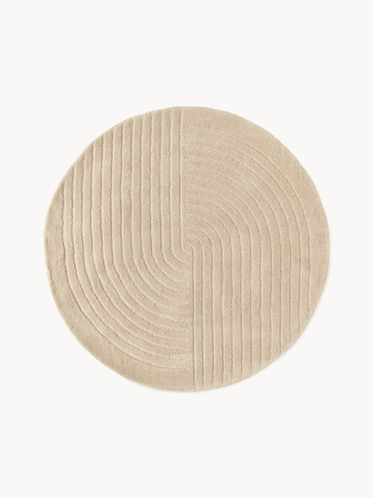 Mason Round Hand-Tufted Wool Rug