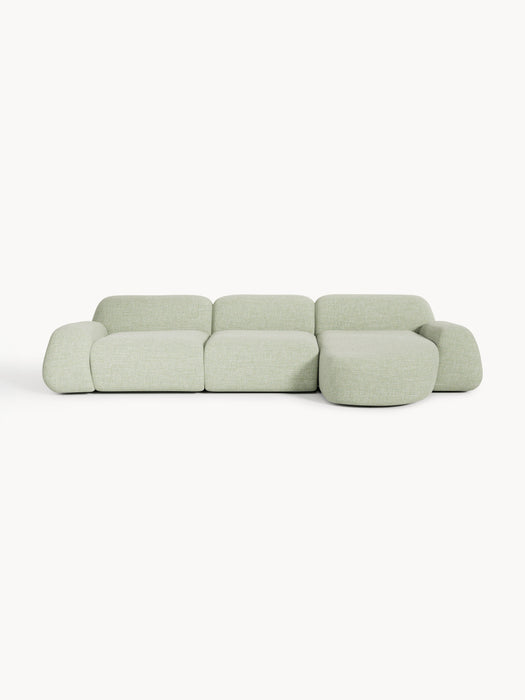Modular Boucl Corner Sofa Wolke 4-seater