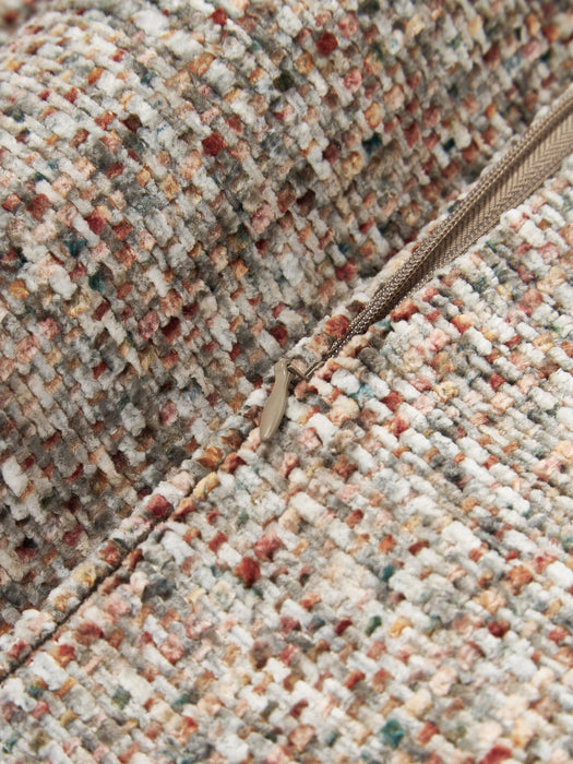 Hanka Chenille Cushion Cover with Pixel Pattern