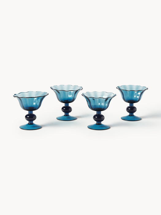 Mouth-Blown Dessert Bowls Tulya Set of 4
