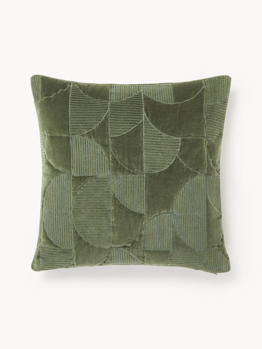 Verina Embroidered Cushion Cover with Geometric Pattern