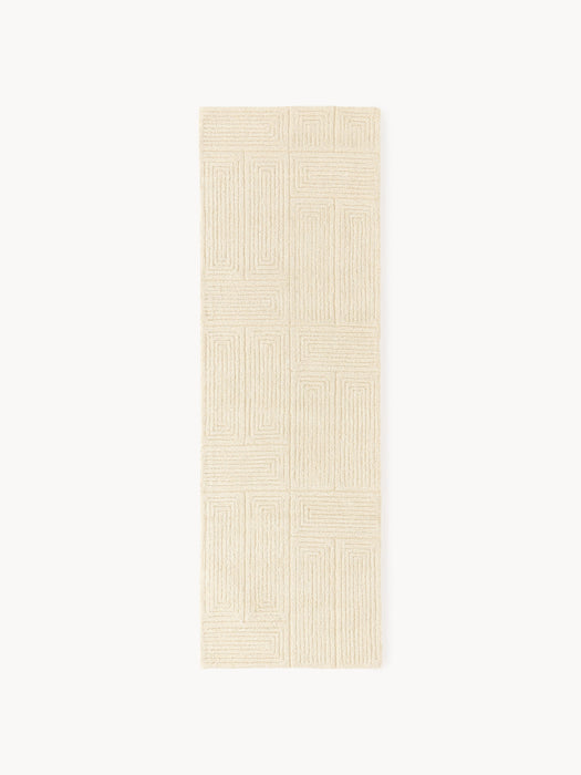 High-Low Wool Runner Alexia Hand-Tufted