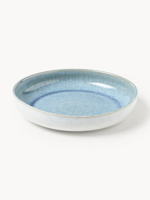 Danza Handmade Tableware Set with Reactive Glaze, 4 People, Set of 12