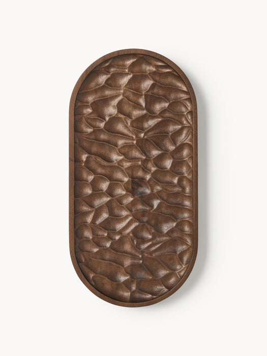 Decorative Acacia Wood Tray Camila W 30 cm