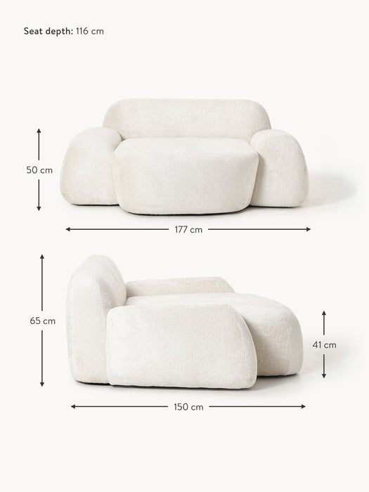 XL Teddy Boucl Lounge Chair Wolke