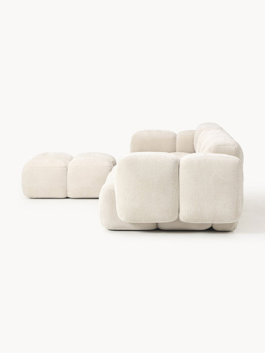 Tayla Modular Sofa (4-seater) with Ottoman (left/right)