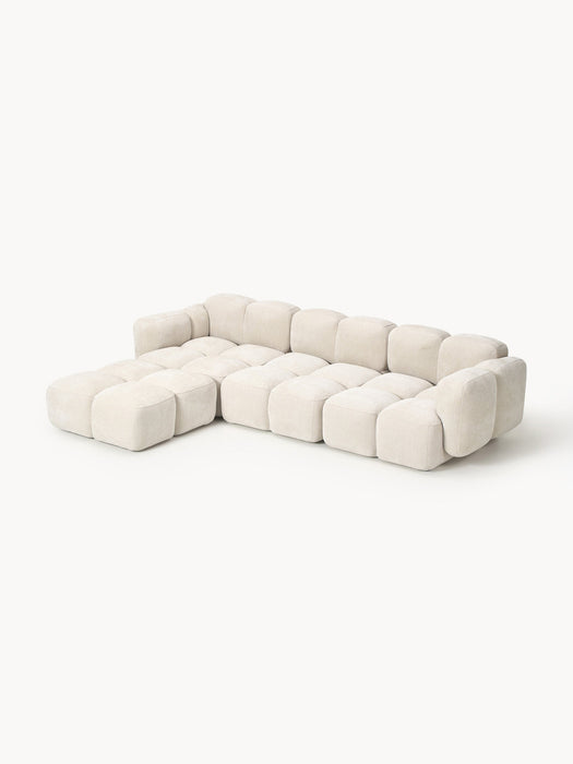 Tayla Modular Sofa (4-seater) with Ottoman (left/right)
