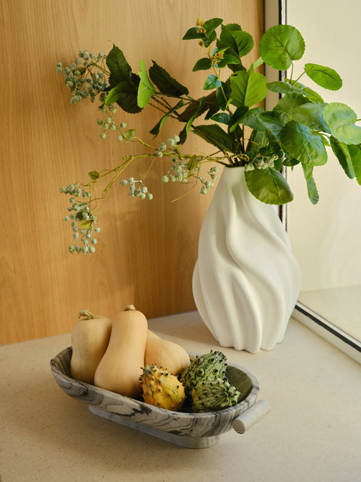 Marble Decorative Bowl Fossil W 46 cm