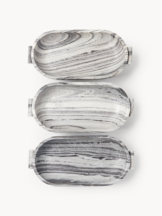 Marble Decorative Bowl Fossil W 46 cm