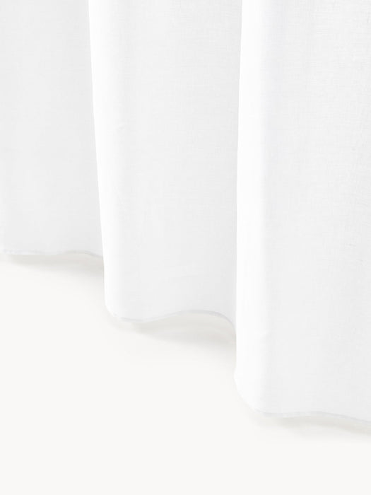 Shelly Light-Filtering Linen Rod Pocket Curtains, Set of 2, W 140 cm