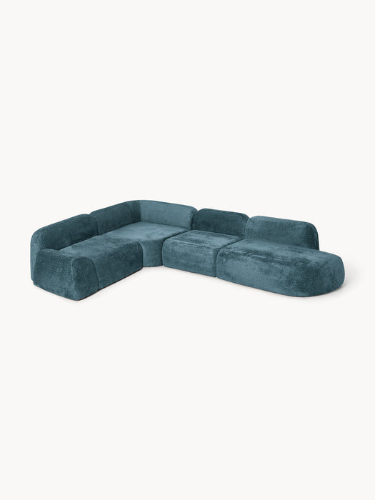 Wolke XL Modular Teddy Bouclé Corner Sofa