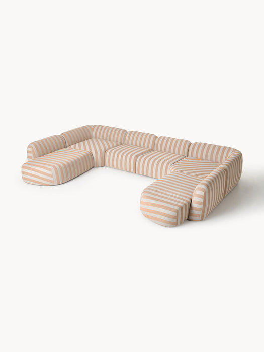 Wolke XL Modular Striped Sofa