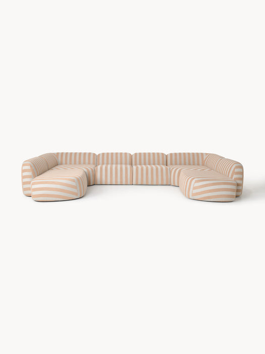 Wolke XL Modular Striped Sofa