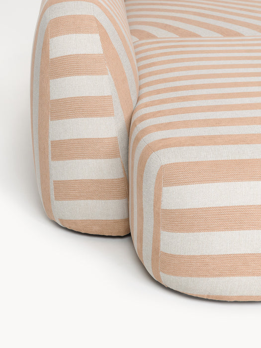 XL Modular Striped Sofa Wolke