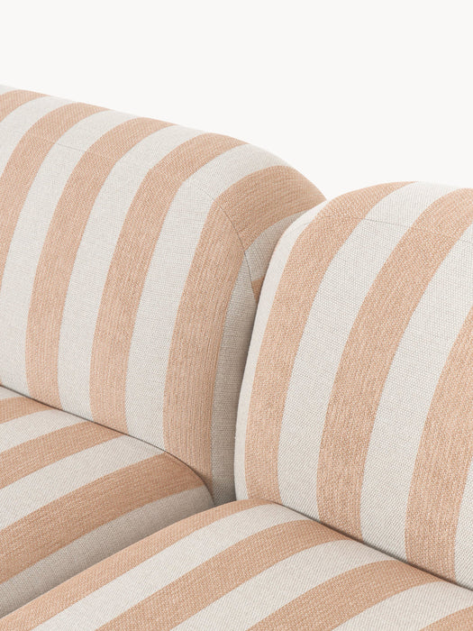 XL Modular Striped Sofa Wolke