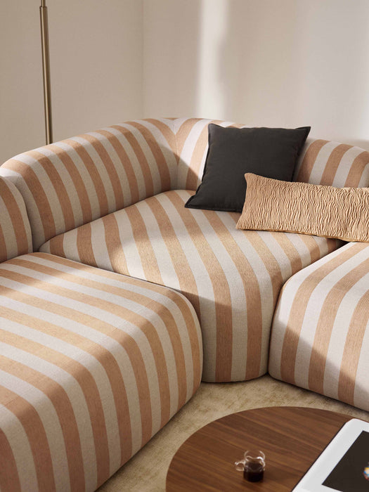 XL Modular Striped Sofa Wolke