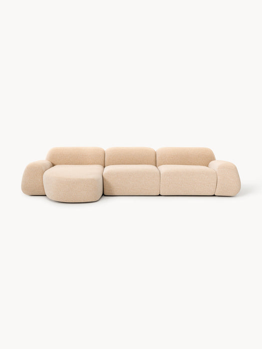 Wolke Modular Bouclé Corner Sofa (4-seater)