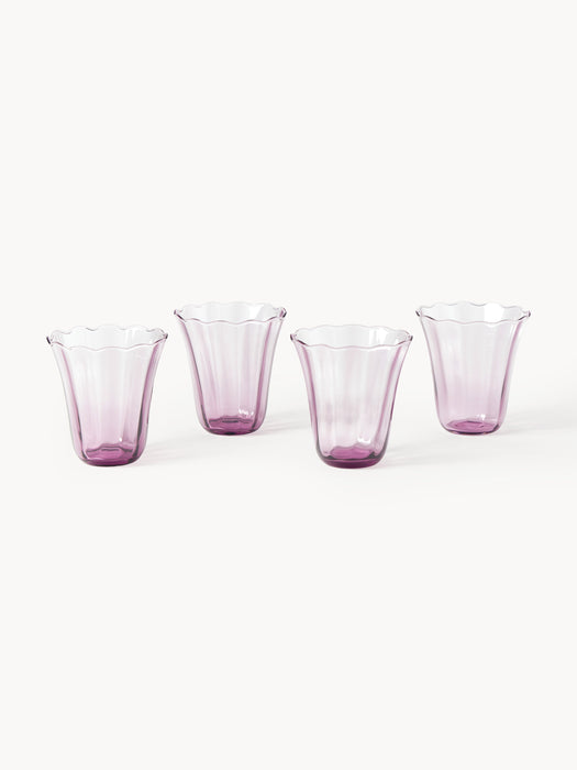Mouth-Blown Tumblers Tulya Set of 4