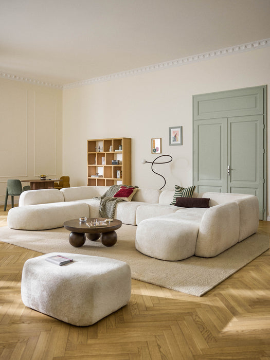 XL Modular Teddy Boucl Sofa Wolke