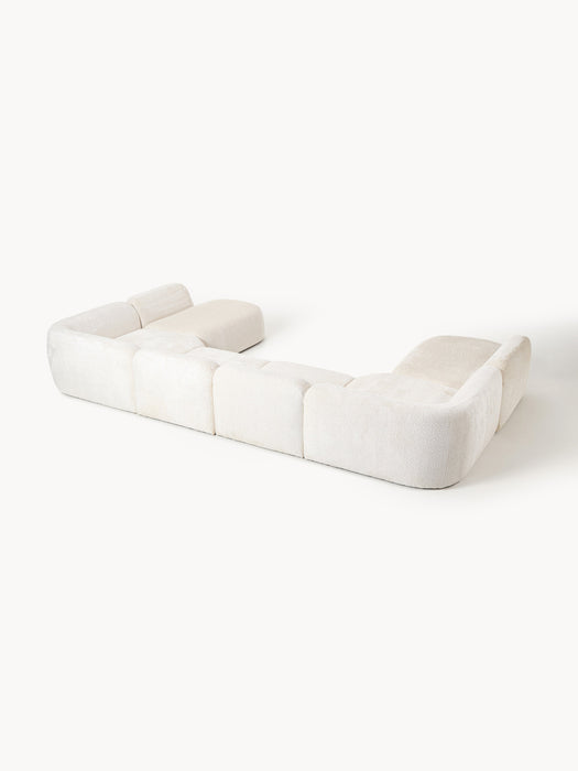 XL Modular Teddy Boucl Sofa Wolke
