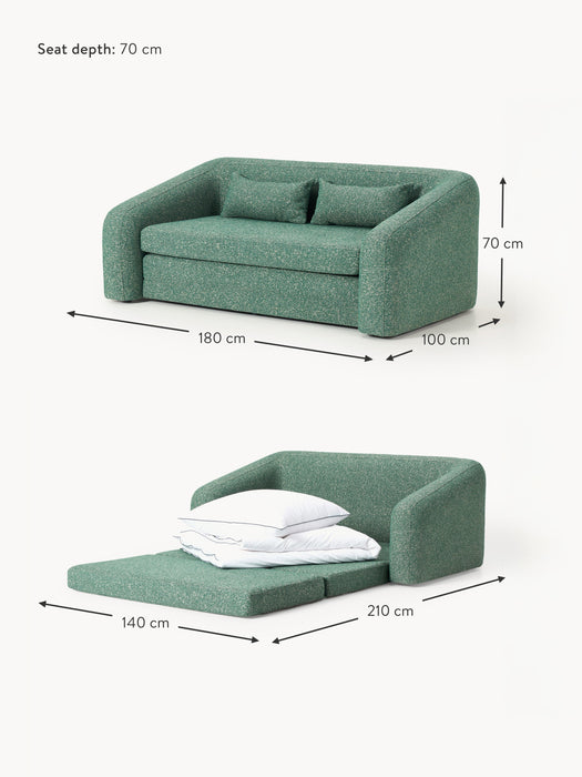 Boucl Sofa Bed Eliot 2-seater