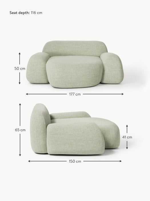 XL Boucl Lounge Chair Wolke