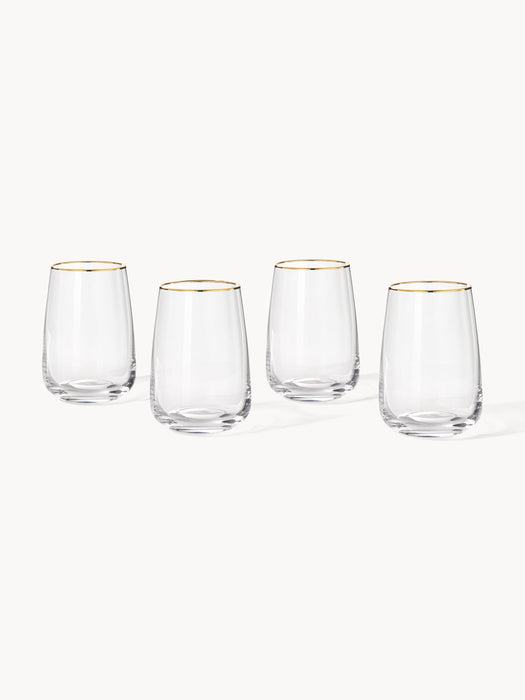 Ellery Mouth-Blown Highball Glasses, Set of 4