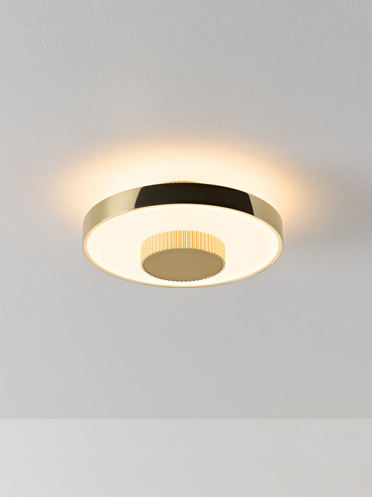 LED Ceiling Lamp Elna with Rippled Base