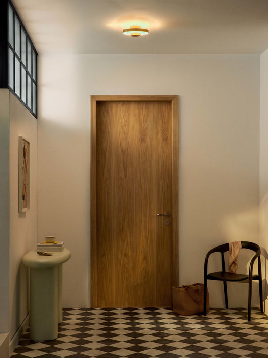 LED Ceiling Lamp Elna with Rippled Base