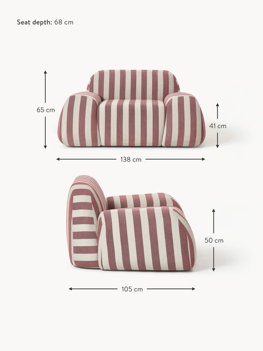 Striped Lounge Chair Wolke