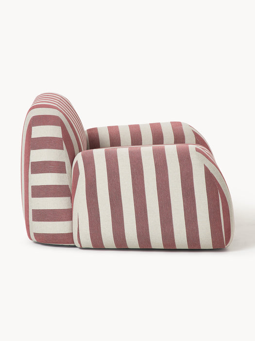 Striped Lounge Chair Wolke