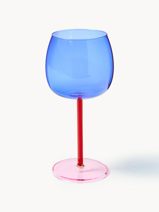 Karisa Mouth-Blown Borosilicate Red Wine Glasses, Set of 4
