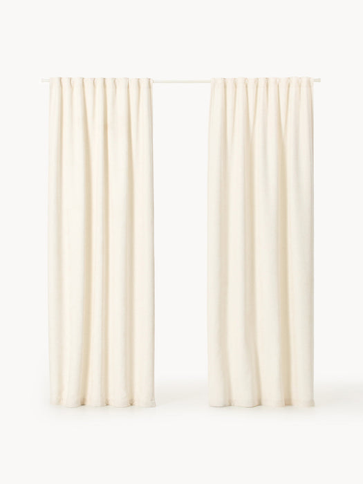 Karlin Opaque Multi-Band Curtains, Set of 2, W 135 cm