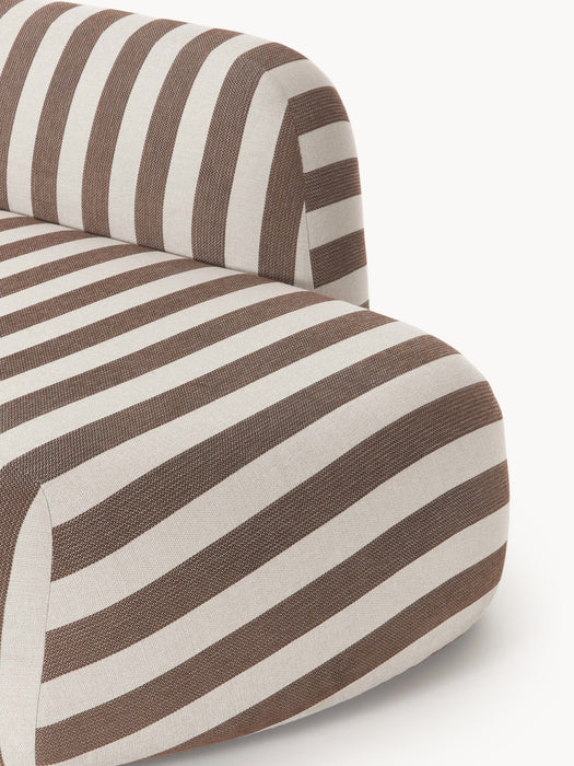 XL Modular Striped Corner Sofa Wolke