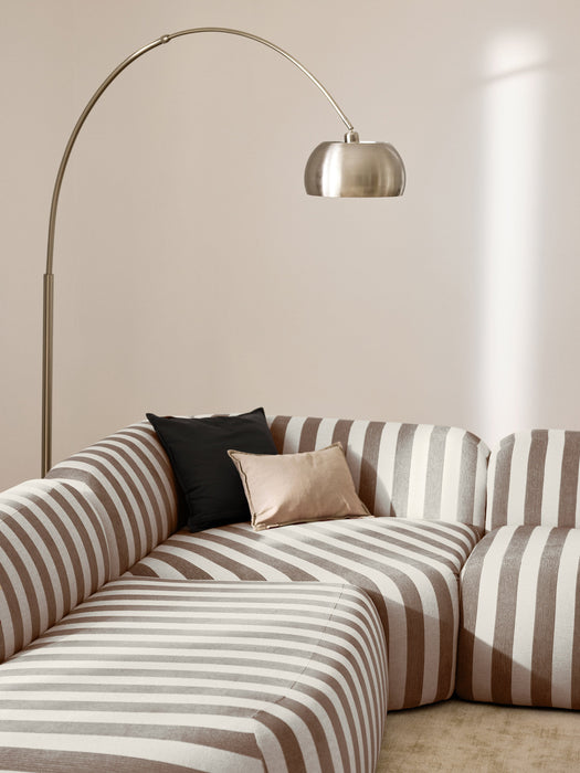 XL Modular Striped Corner Sofa Wolke